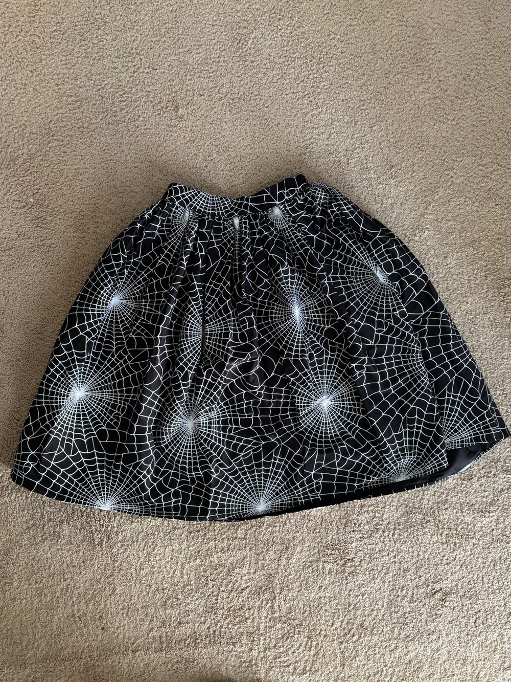 Vixen by Micheline Pitt Black Spiderweb Circle Skirt